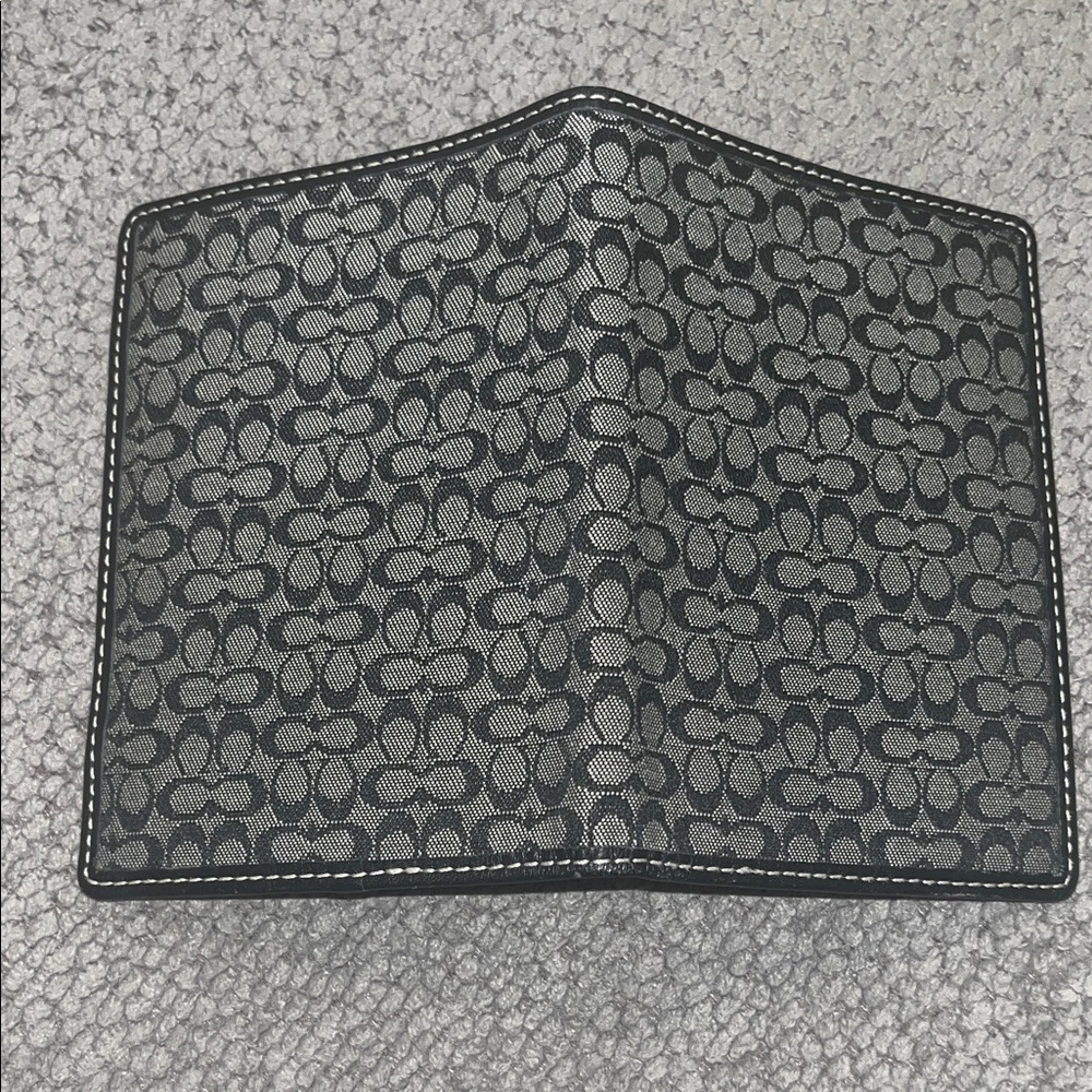 Coach Monogram Black and Gray Passport Holder - Picture 4 of 4